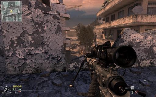 Modern Warfare 2 - Недефолтные места для снайпера. Karachi.