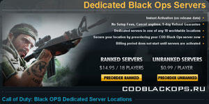 Call of Duty: Black Ops - Как заказать игровой сервер Call of Duty: Black Ops