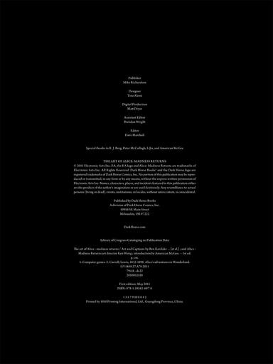 Alice: Madness Returns - Alice Madness Returns Art Book Part 1